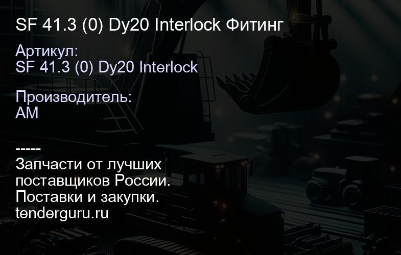 SF 41.3 (0) Dy20 Interlock Фитинг | купить запчасти